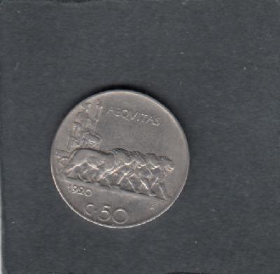 Beschrijving: 50 Centesimi LIONS (PLAIN) 